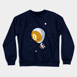 Bitcoin. To the Moon. Crewneck Sweatshirt